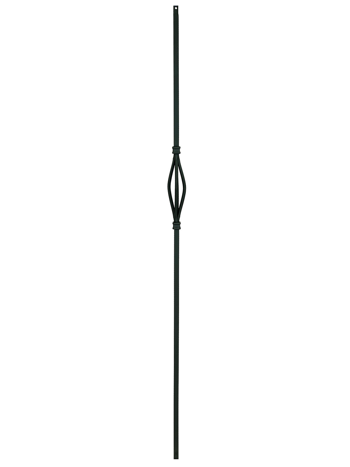 Iron Baluster 9083 - 1/2" Square - Single Basket Slimline