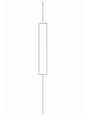 Iron Baluster 9089 - 1/2" Square - Single Rectangle