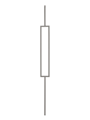 Iron Baluster 9089 - 1/2" Square - Single Rectangle