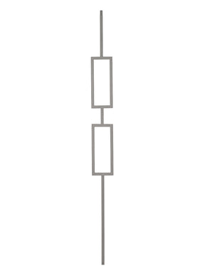 Iron Baluster 9091 - 1/2" Square - Double Rectangle