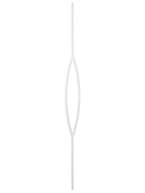 Iron Baluster 9093 - 1/2" Square - Pointed Oval