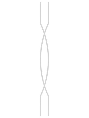 Iron Baluster 9095 - 1/2" Square - Double Helix