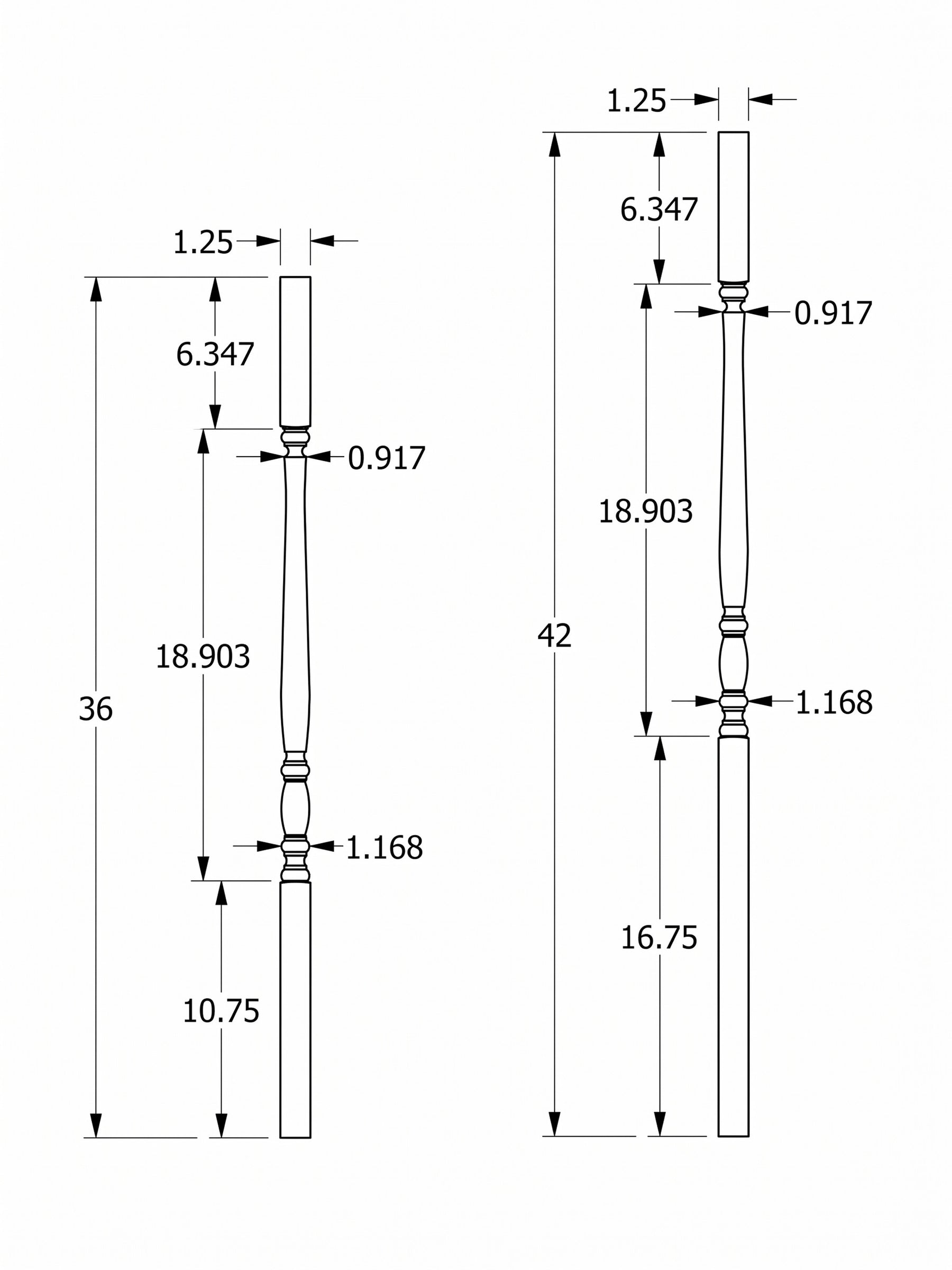 Bordeaux 910 Baluster
