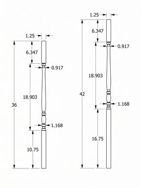 Bordeaux 910 Baluster