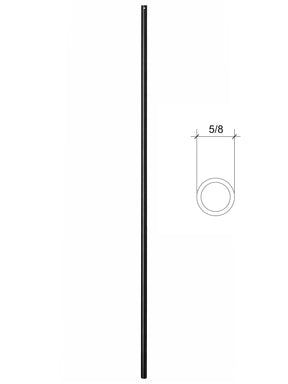 Iron Baluster 9500 (2GR01) - 5/8" Round - Plain
