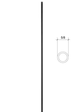 Iron Baluster 9500XL (2GR01-XL) - 5/8" Round - Plain Long Length