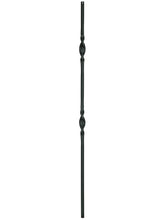 Iron Baluster 9507 - 5/8" Round - Double Ribbon