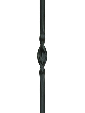 Iron Baluster 9507 - 5/8" Round - Double Ribbon