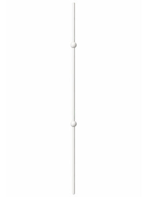 Iron Baluster 9532 - 5/8" Round - Double Ball