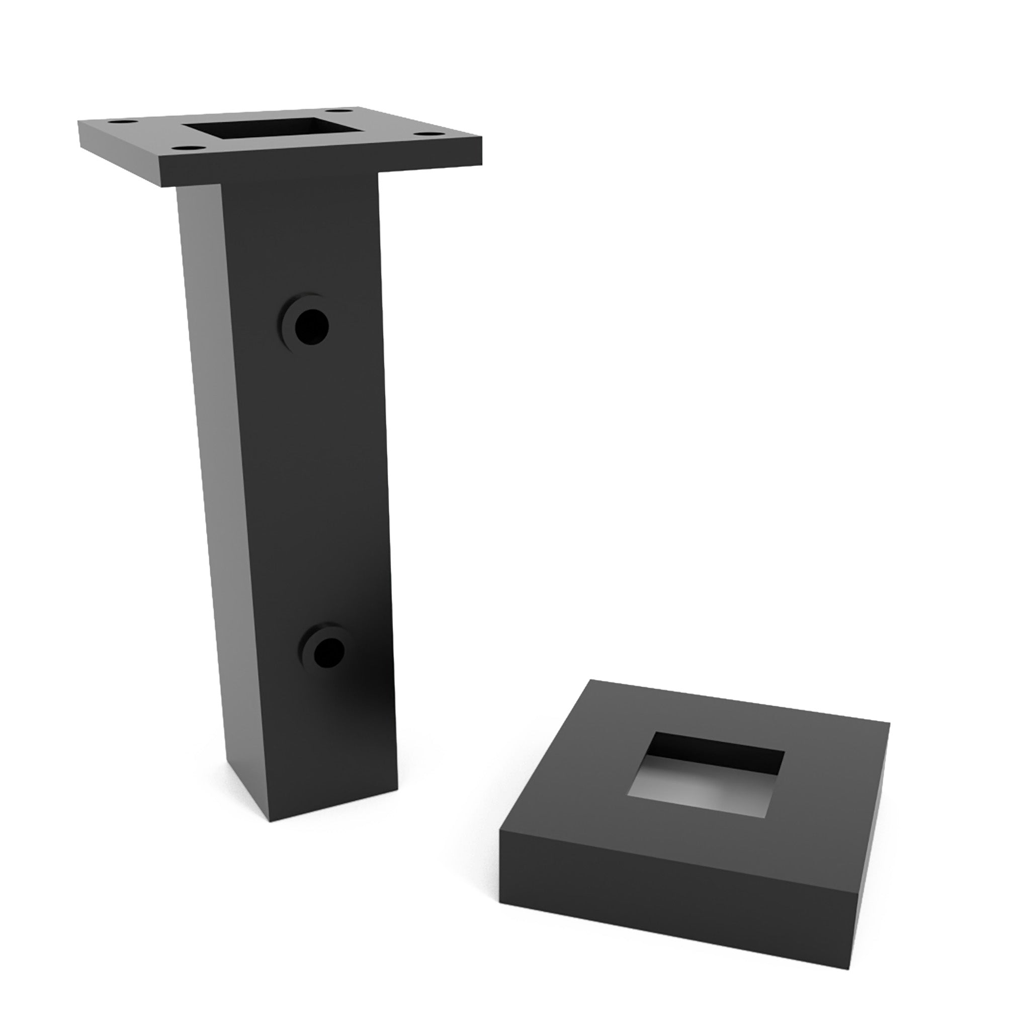 Iron Newel Mounting Kit SQNMK200 Square 13/16" JMP Wood