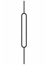 Iron Baluster 9588-XL - 5/8" Round - 24" Oval