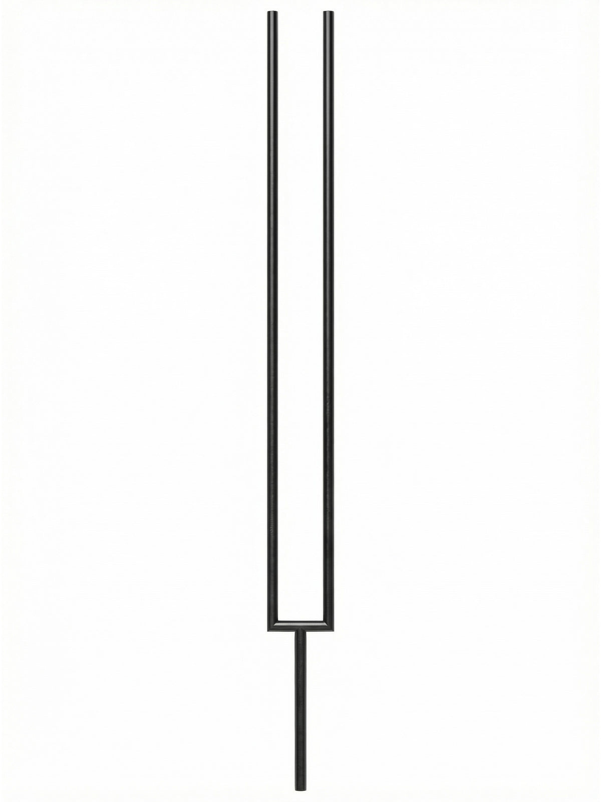 Iron Baluster 9596 - 5/8" Round - Split Rectangle