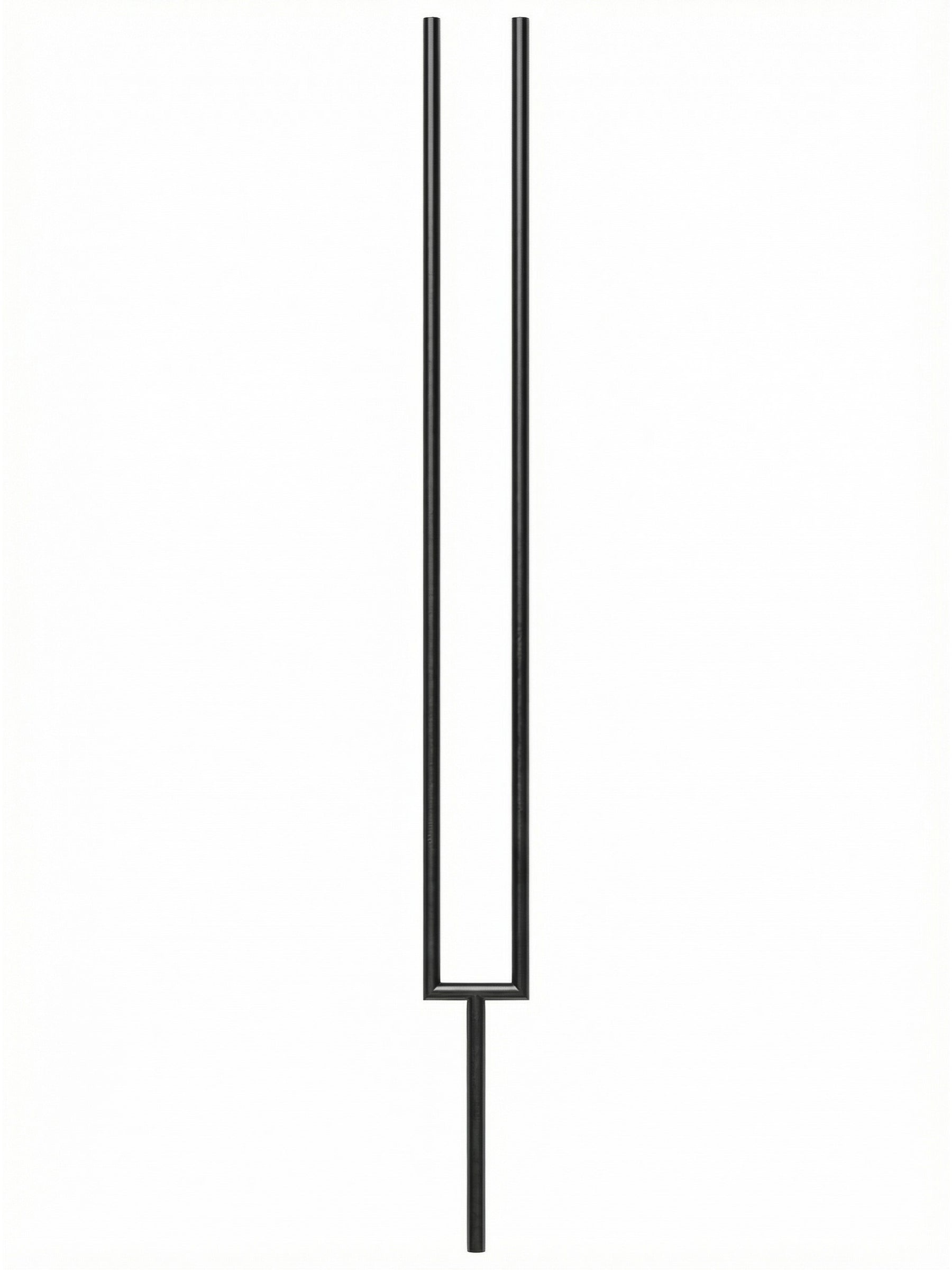 Iron Baluster 9596 - 5/8" Round - Split Rectangle