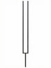 Iron Baluster 9596 - 5/8" Round - Split Rectangle