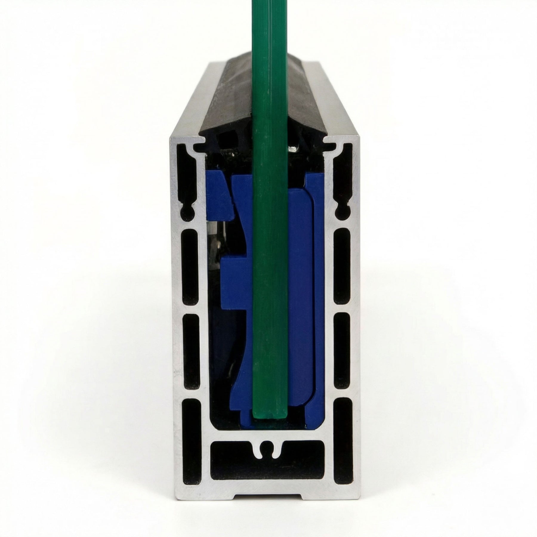 GlassX BS001 U-Channel Base Shoe Rail for Glass Panels - 10'