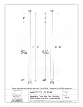 Candlestick 5340 Baluster (1-3/4")