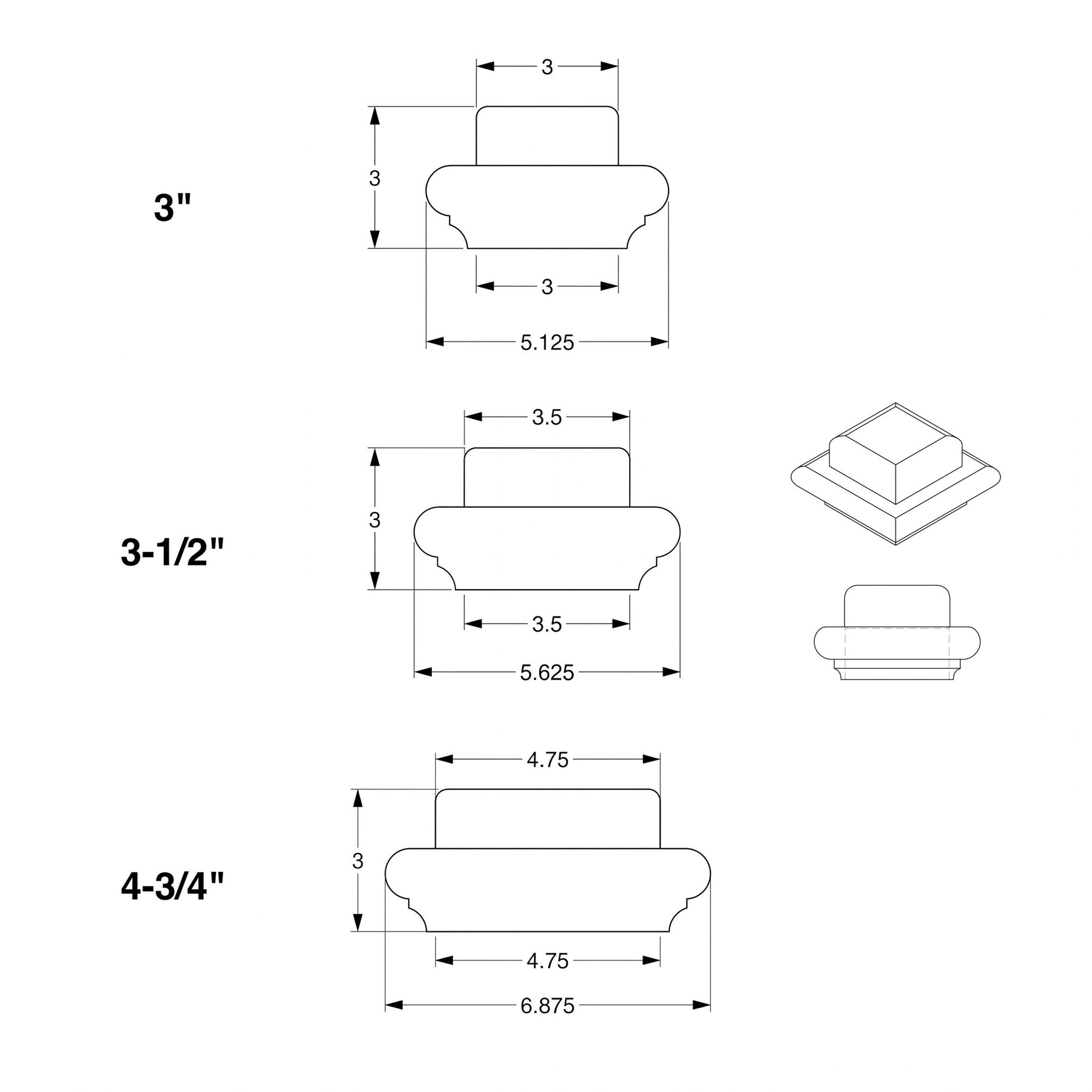 Box Newel Cap A