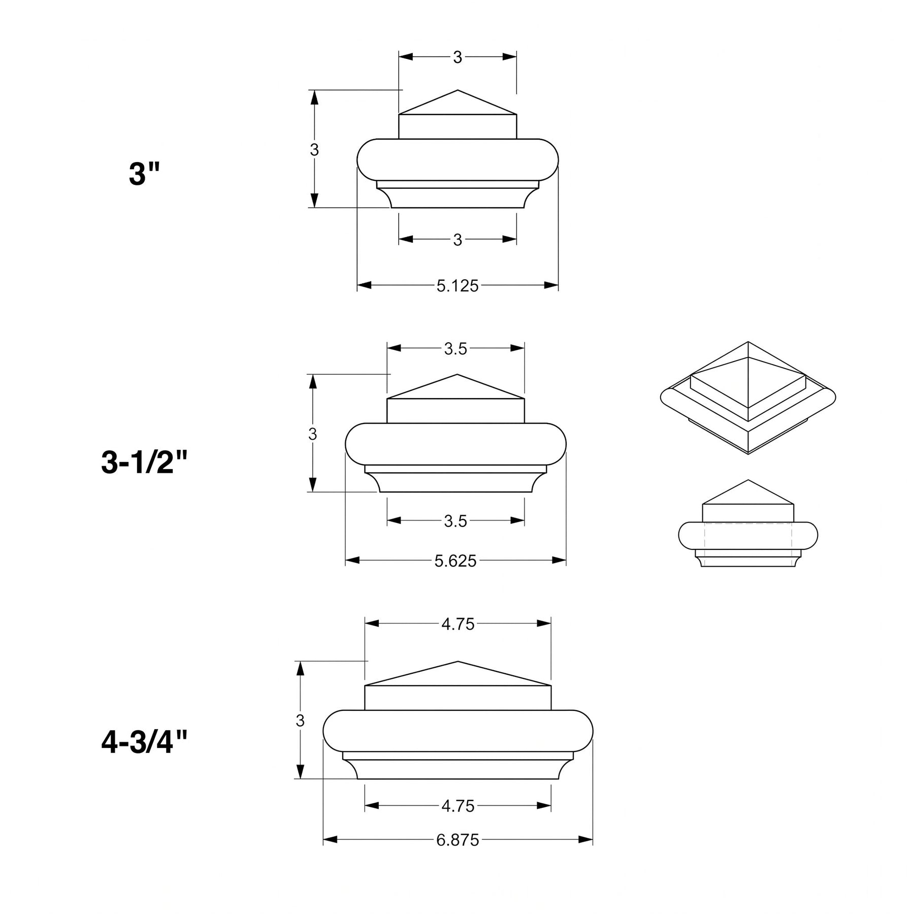 Box Newel Cap B
