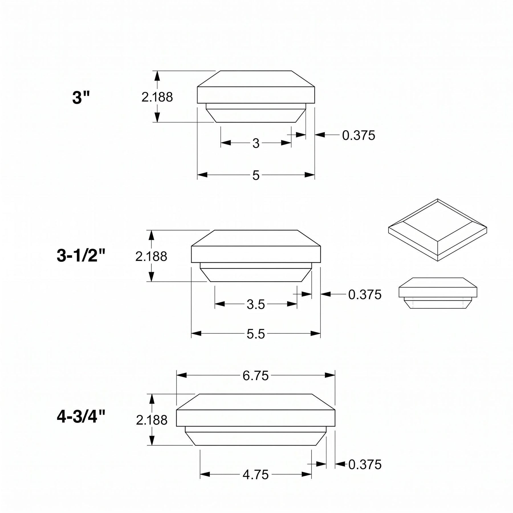 Box Newel Cap C