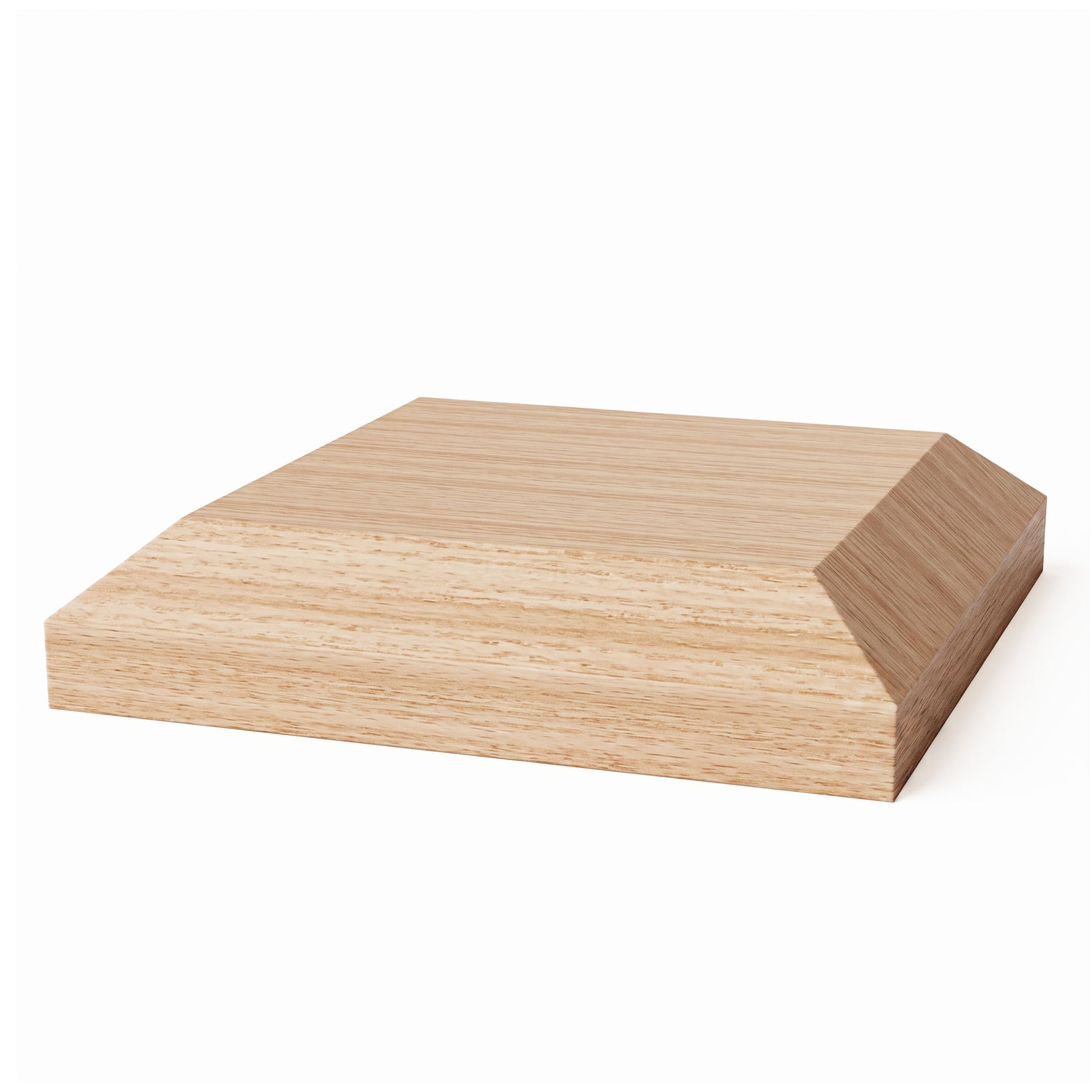 Newel Post Cap V - Chamfered Cap