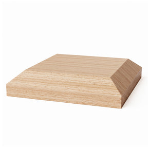 Newel Post Cap V - Chamfered Cap