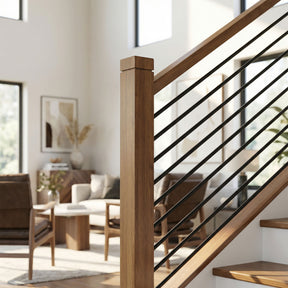 Newel Post Cap X - Flat Cap