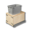#Option_11 7/8 x 19 5/8 x 18 1/2 - Bottom Mount Waste Unit: Single 34-Quart *Gray* Bin