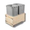 #Option_14 7/8 x 23 5/8 x 22 1/2 - Double 50-Quart *Gray* Bins