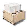 #Option_20 3/8 x 19 5/8 x 21 1/2 - Double 34-Quart Bins, 3 Canisters Right Of Bins