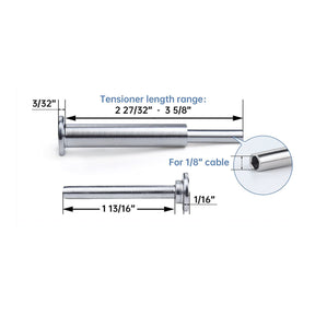 STLX-CC003 1/8" Cable Hardware Kit - Swage Tensioner and Terminal End