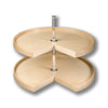 #Option_32" Pie Cut, 2 Shelf Set With Hardware