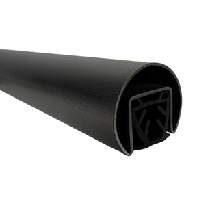 GlassX CR02RD Stainless Steel Round Cap Rail for Glass Railings - 16'