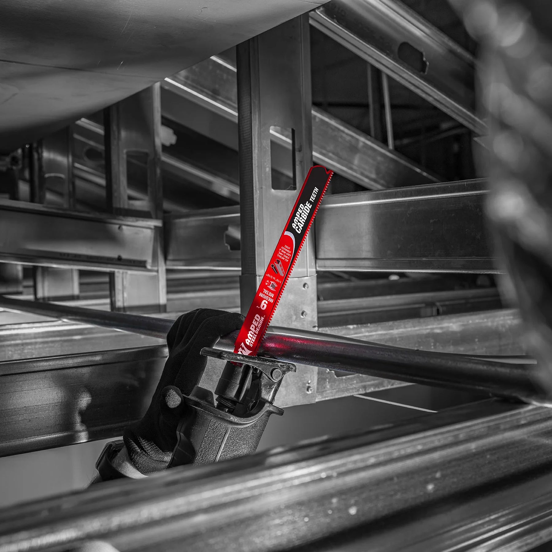 Diablo 10TPI AMPED Steel Demon Carbide Teeth Reciprocating Saw Blade for Medium Metal