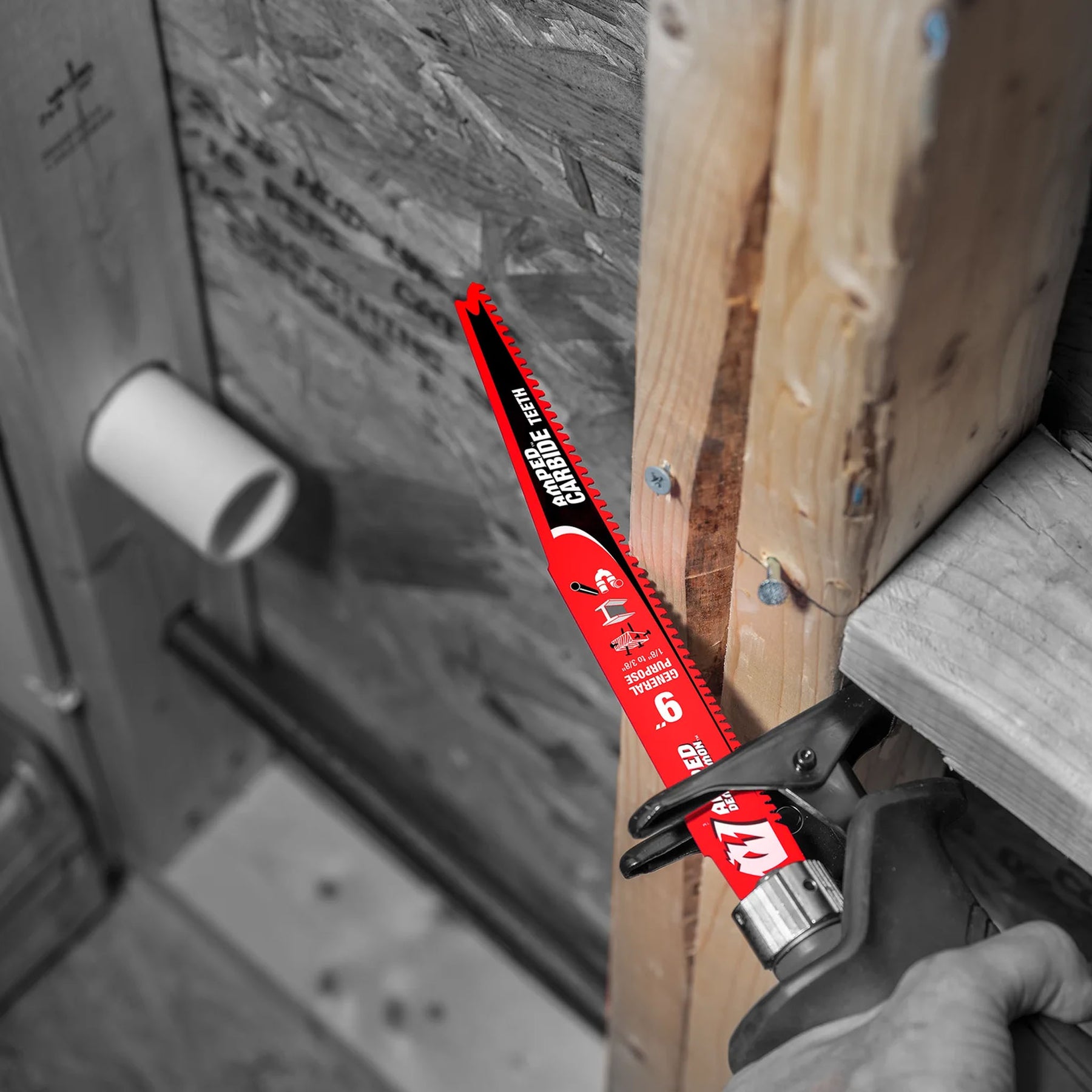 Diablo 6/9TPI AMPED Demo Demon Carbide Teeth Reciprocating Saw Blades for General Purpose Cuts