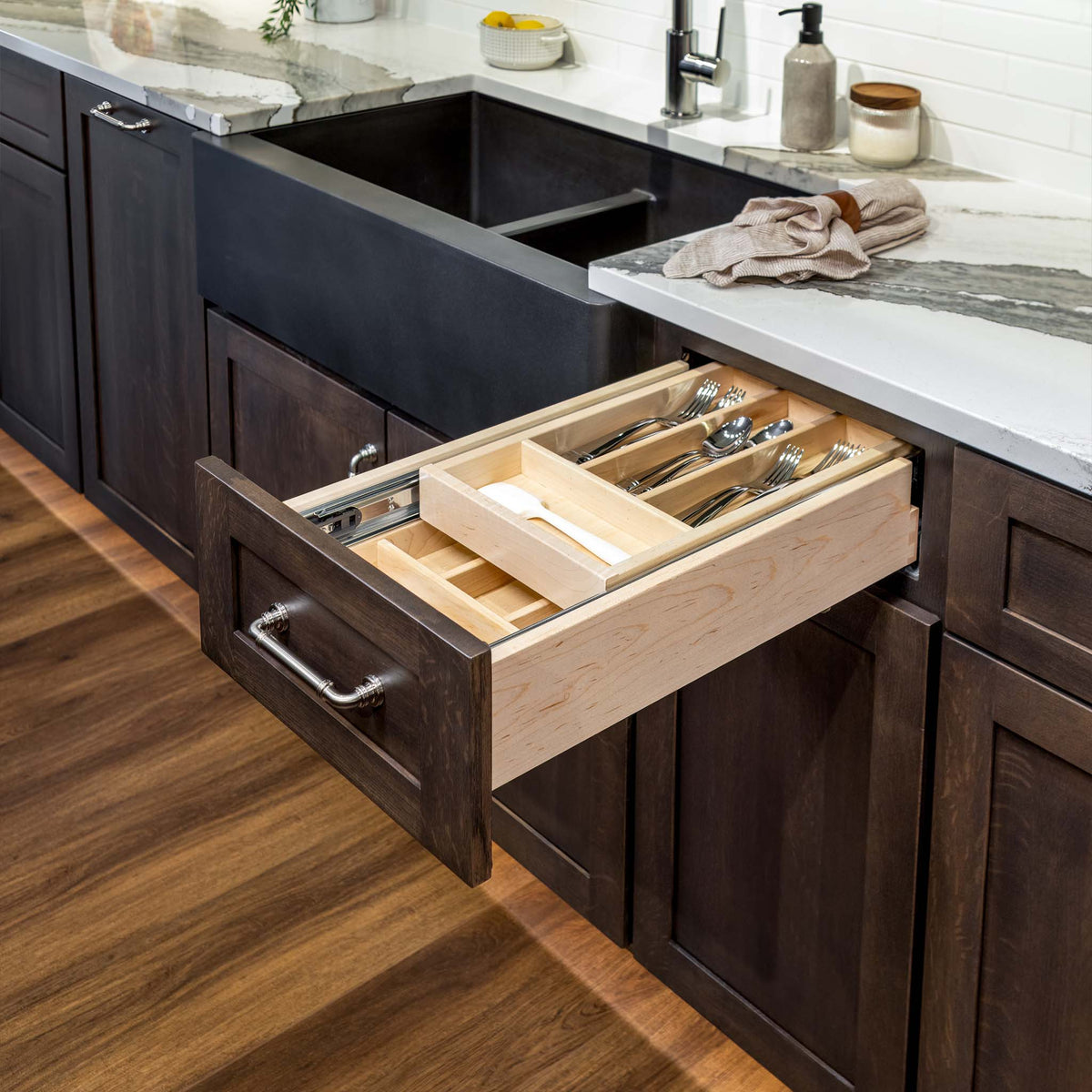 Century Double Tier Silverware Drawer