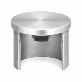 GlassX ECCR02RD End Cap for Stainless Steel Round Cap Rail