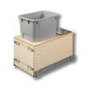 #Option_11 3/8 x 19 5/8 x 21 1/2 - Single 34-Quart *Gray* Bin, Rear Storage Compartment