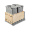 #Option_14 3/8 x 19 5/8 x 21 1/2 - Double 34-Quart *Gray* Bins