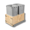 #Option_14 3/8 x 23 5/8 x 22 1/2 - Double 50-Quart *Gray* Bins