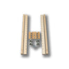 #Option_1 1/4 x 20 7/8 - Bulk Pack (10 Kits): 80 Brackets w/ Screws, 40 Pilasters, 80 Support Clips