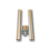 #Option_1 1/4 x 27 1/8 - 8 Brackets w/ Screws, 4 Pilasters, 8 Support Clips