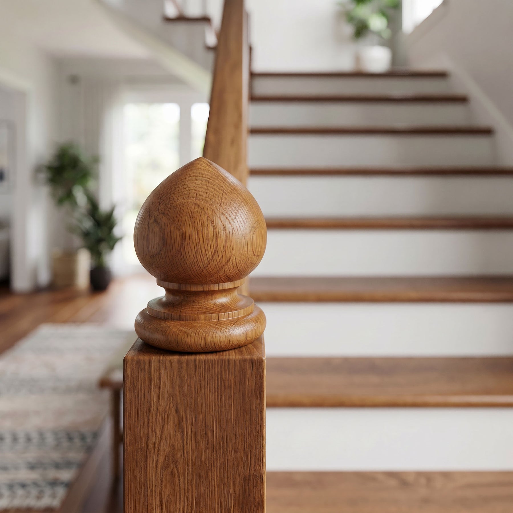 Finial Newel Post Cap FN-0100 - Spade Top