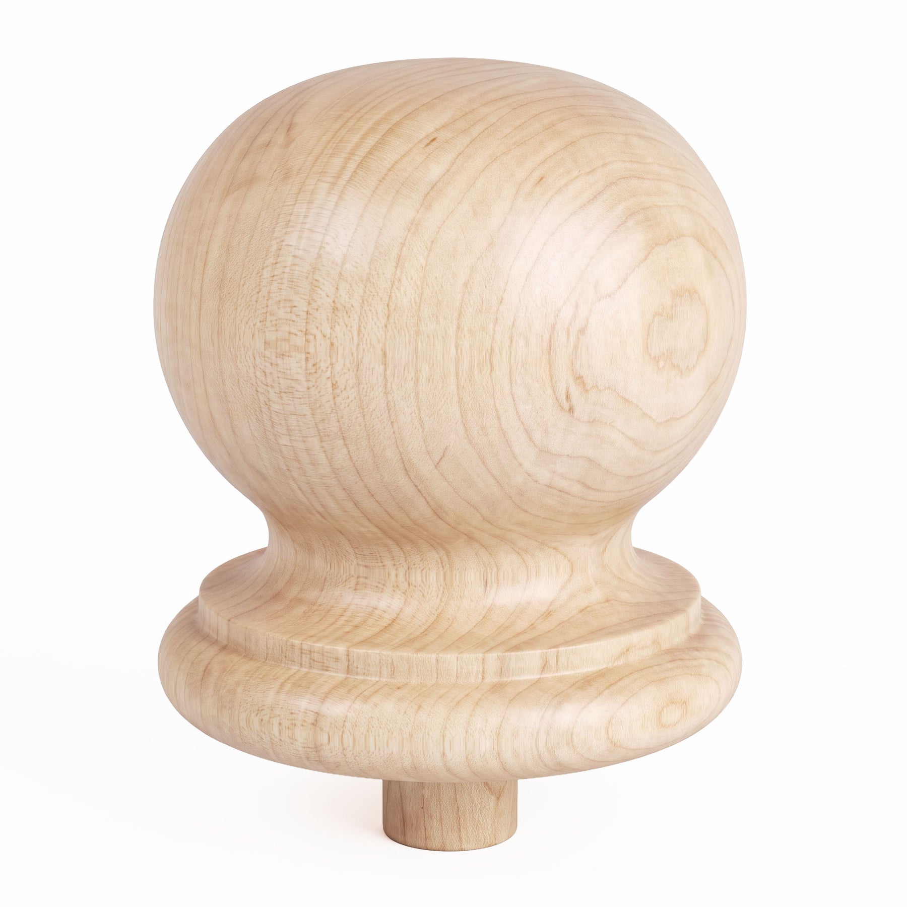 Finial Newel Post Cap FN-0103 - Round Ball Top