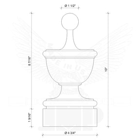 Finial Newel Post Cap FN-0107