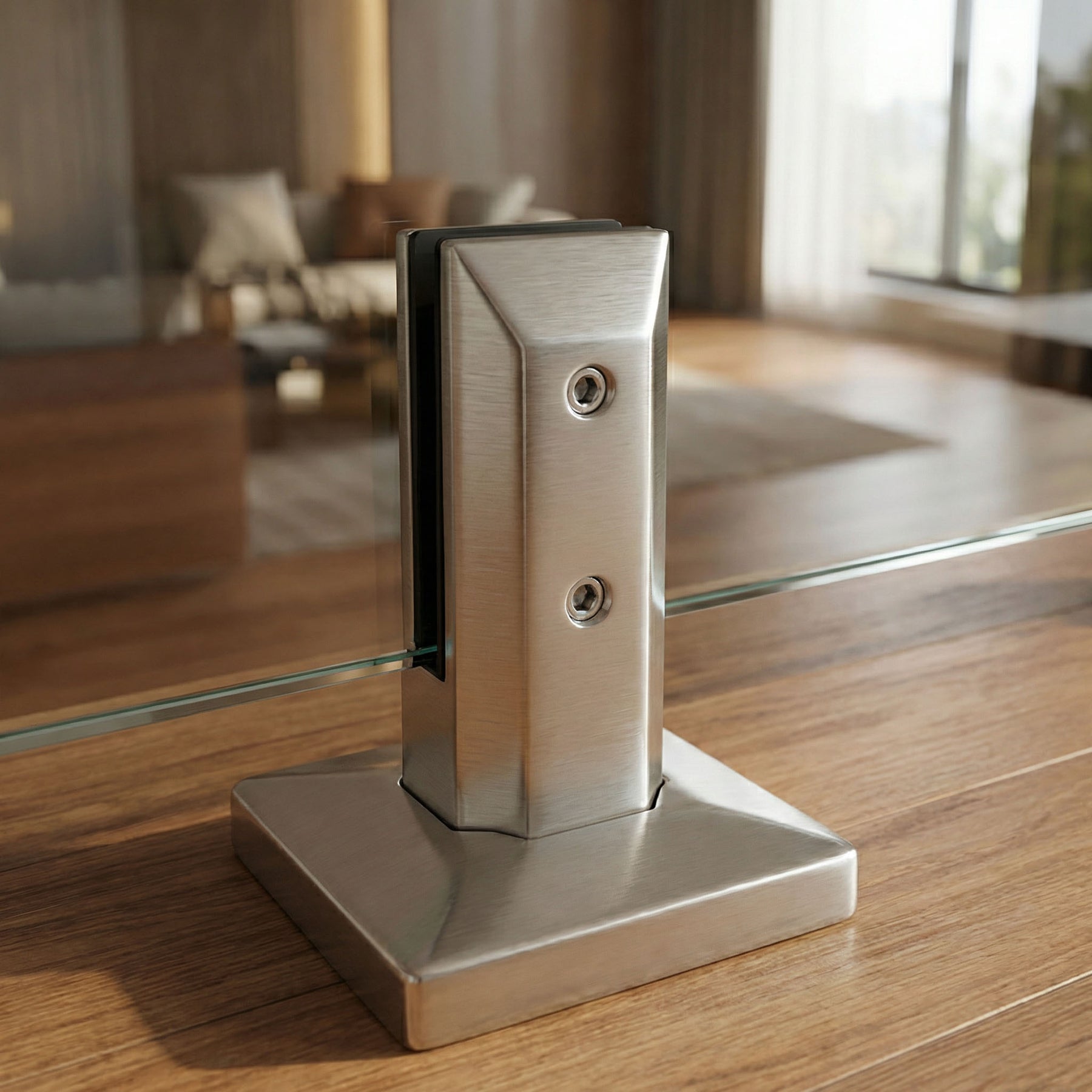 GlassX GSSQ001 Level Mount Glass Spigot