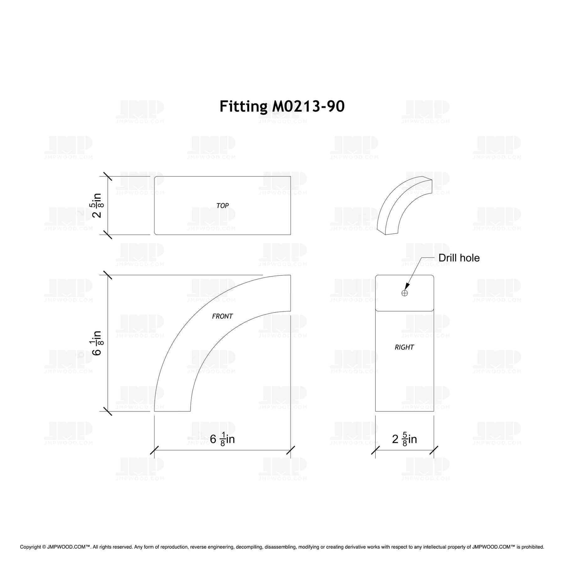 Fitting M0213-90 - Over Easing 90º