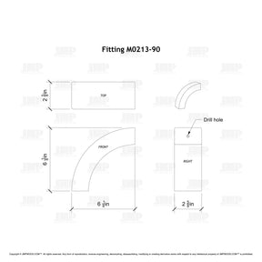 Fitting M0213-90 - Over Easing 90º