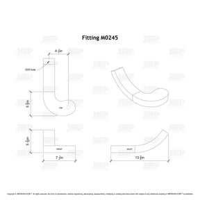 Fitting M0245 - Round Turnout Large (Right Hand)