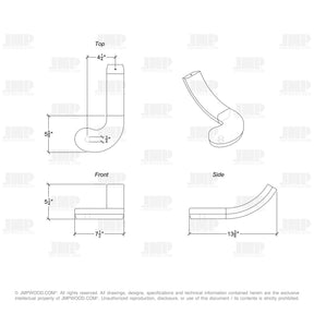 Fitting M4440 - Round Turnout Large (Left Hand)