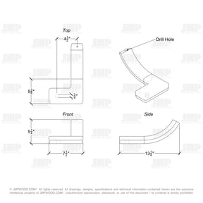 Fitting M4445SQ - Squared Turnout Large (Right Hand)